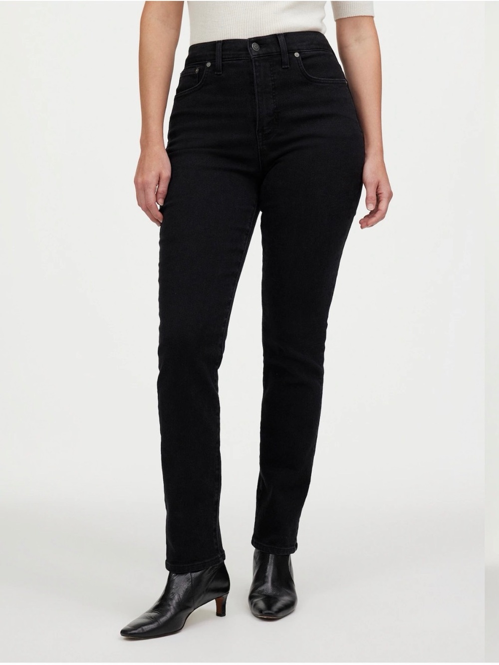 NWT Madewell Curvy perfect vintage jean Black size 29
